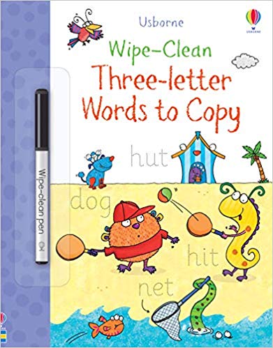 Wipe-Clean Three-Letter Words to Copy on Sale