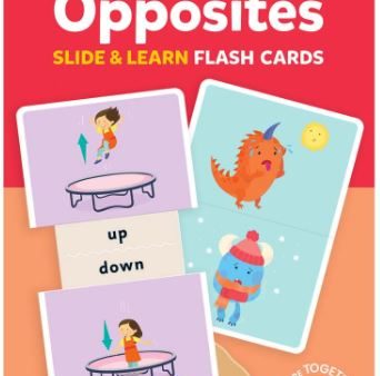 JUNIOR EXPLORERS SLIDE AND LEARN FLASHCARDS: OPPOSITES For Sale