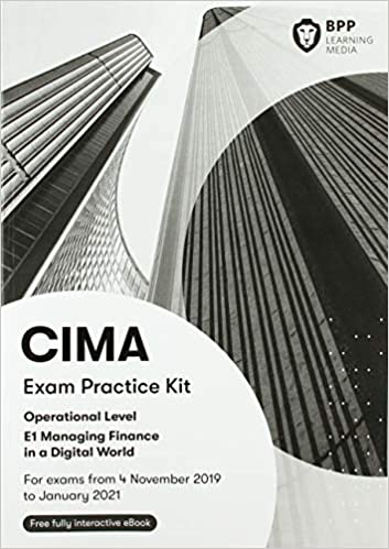 CIMA 2020-21 E1 EXAM PRACTICE KITS Online