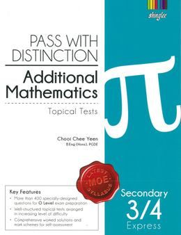 Secondary 3 4 Express Pass With Distinction Additional Mathematics (Topical Tests) For Discount